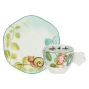 Set 2 tazzine Thun per caffÃ¨ espresso con Fiori e Fantasia Tazzine CaffÃ¨ Mug Tazze e Zuccheriere
