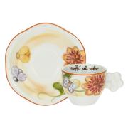 Set 2 tazzine Thun per caffÃ¨ espresso con Fiori e Fantasia Tazzine CaffÃ¨ Mug Tazze e Zuccheriere
