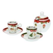 Set 2 tazzine Thun per caffè espresso con zuccheriera Magico Natale Thun Natale Accessori tavola e cucina