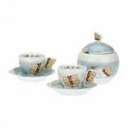 Set 2 tazzine Thun per caffÃ¨ espresso con zuccheriera Pioggia di Colori Thun Casa Cucina