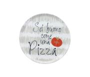 Set 6 piatti pizza in porcellana con frase Sei buono come una pizza Servizi da Tavola