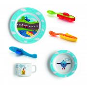 Set Pappa Guzzini per Bimbo o Bimba linea Traffic Fratelli Guzzini