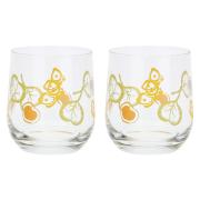 Set sei bicchieri da tavola in vetro stampato collezione Thun Claire 