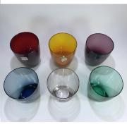 Set sei bicchieri da tavola Tognana in vetro colorato multicolor Calici e Bicchieri