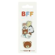 Spille BFF con animaletti raffiguranti i protagonisti della collezione Thun Teddy Friends Teddy Friends