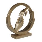 Statua figura artistica simbolo unione, coppia di mani uomo domma in simbiosi Oggettistica d'Arredo per Casa