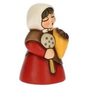 Statuetta donna con castagne del presepe classico Thun rosso - Un classico di Natale Thun Presepe Natalizio