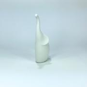 Statuetta moderna Elefante Lineasette Ceramiche design bianco cm16 Statue e Soprammobili