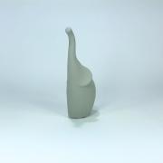 Statuetta moderna Elefante Lineasette Ceramiche design grigio cm16 Statue e Soprammobili
