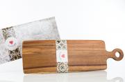 Tagliere da cucina legno colore noce cm55x17 Utensili Cucina