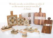 Tagliere da cucina legno colore noce cm55x17 Utensili Cucina