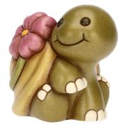 Tartaruga Thun Betta con fiore in ceramica Thun Animali