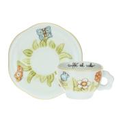 Tazza media Thun linea Fiore in Fiore, set 2 tazze cappuccino o TÃ¨ Thun CaffÃ¨ al Volo