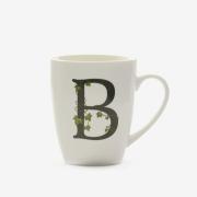 Tazza Mug con Lettera alfabeto 'B' La Porcellana Bianca Tisaniere con filtro e Mug