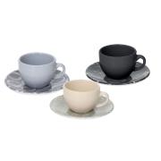 Tazze da caffÃ¨ espresso Tognana decoro Ikat set 6 tazze con piatto Tazzine CaffÃ¨ Mug Tazze e Zuccheriere