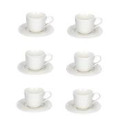 Tazze da The La Porcellana Bianca collezione Casale set 6 pz Tazzine CaffÃ¨ Mug Tazze e Zuccheriere