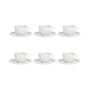 Tazze da The La Porcellana Bianca collezione Corte set 6 pz Tazzine CaffÃ¨ Mug Tazze e Zuccheriere