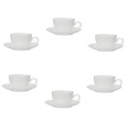 Tazzine caffÃ¨ espresso La Porcellana Bianca collezione Essenziale set 6 pz Tazzine CaffÃ¨ Mug Tazze e Zuccheriere