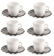 Tazzine caffÃ¨ Guzzini linea Grace colore grigio set 6 tazze Guzzini Grace