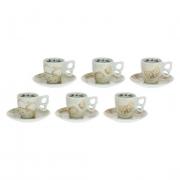 Tazzine espresso Thun linea Elegance set 6 tazze con piatto 110ml 