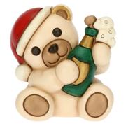 Teddy con bottiglia di spumante Thun Natale Oggetti decorativi