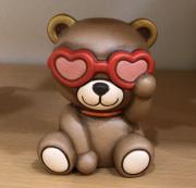 Teddy con occhiali a cuore Thun collezione That's Amore 
