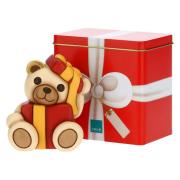 Teddy Natale Thun con pacchetto e scatola in latta Thun Natale Oggetti decorativi