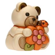 Teddy primavera con fiore e coccinella, maxi Thun Animali