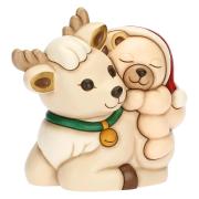 Teddy Thun a cavallo con Renna Thun Natale Oggetti decorativi