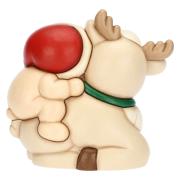 Teddy Thun a cavallo con Renna Thun Natale Oggetti decorativi