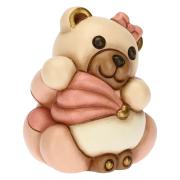 Teddy Thun con culla rosa 