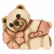 Teddy Thun con quadrifoglio rosa Bomboniere