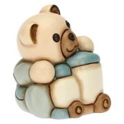 Teddy Thun con trenino celeste 