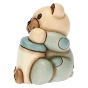Teddy Thun con trenino celeste 