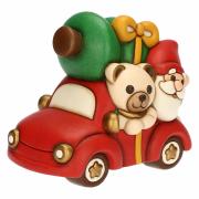 Teddy Thun e gnomo Oliver con macchina Thun Natale Oggetti decorativi