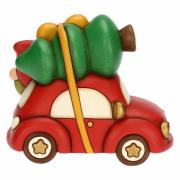Teddy Thun e gnomo Oliver con macchina in ceramica Thun Natale Oggetti decorativi