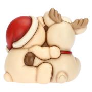 Teddy Thun e Renna Robin abbracciati Thun Natale Oggetti decorativi