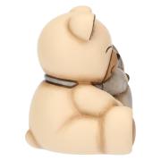 Teddy Thun in ceramica con girandola azzurra Bomboniere
