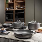 Tegame antiaderente 32 cm con 2 manici Big Family, per induzione Pentole e Casseruole
