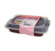 Teglia forno rettangolare antiaderente con coperchio Tognana cm32x22