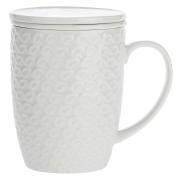 Tisaniera Infusiera La Porcellana Bianca Momenti Tisaniere con filtro e Mug