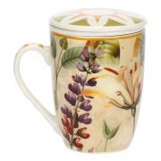 Tisaniera Infusiera Rose & Tulipani Mirabilia giallo con filtro e coperchio Tisaniere con filtro e Mug