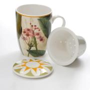 Tisaniera Infusiera Rose & Tulipani Mirabilia giallo con filtro e coperchio Tisaniere con filtro e Mug
