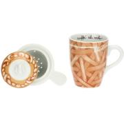 Tisaniera Infusiera Thun Abbracciami con filtro e coperchio Tisaniere con filtro e Mug