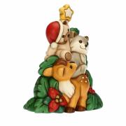 Totem Natale Thun Teddy Lupo e Cerbiatto Thun Natale Oggetti decorativi