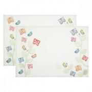 Tovagliette Thun farfalle in festa di tessuto set due pezzi cm50x35 