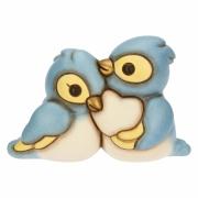 Uccelli Thun Cinciarelle azzurre in coppia con cuore Thun Animali