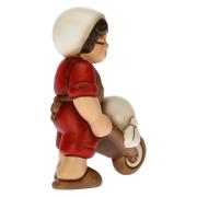 Uomo con carriola Presepe Classico Thun colore Rosso Thun Presepe Natalizio