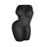 Vaso portafiori busto di donna, design moderno di colore nero Vasi Portafiori