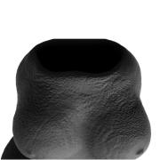 Vaso portafiori busto di donna, design moderno di colore nero Vasi Portafiori